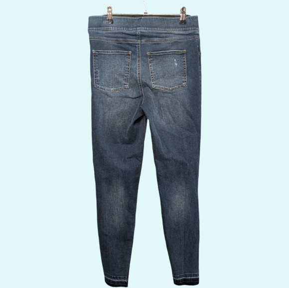 Spanx Distressed Denim Leggings Sz Med - Picture 2 of 8